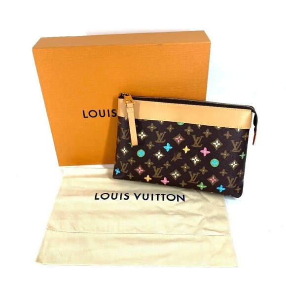LOUIS VUITTON M83568 Monogram-Cragi Pochette-Voyage Souple bag pouch Clutch - Picture 10 of 16